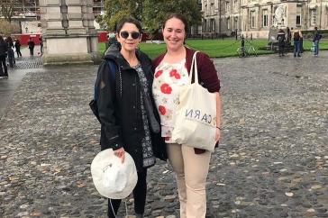 Brittany Sylvain and Judy Sharkey on Dublin street